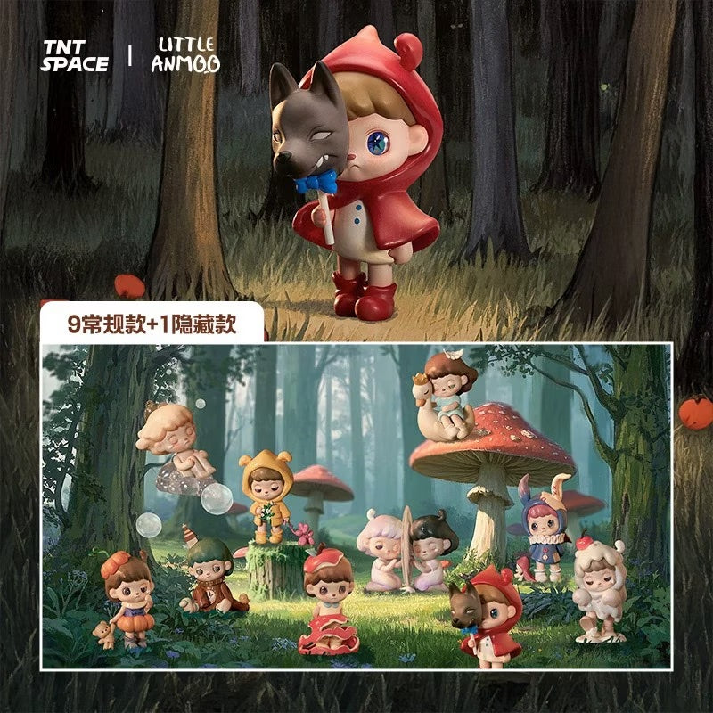 ANMOO Amo World is a Lie Fairy Tale Blind Box Series featuring toy figures and cartoon characters, available for preorder.