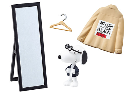 SNOOPY URBAN SELECT SHOP Re-ment Blind Box Series featuring cartoon character designs and toys. Part of an 8-design collection available at Strangecat Toys.
