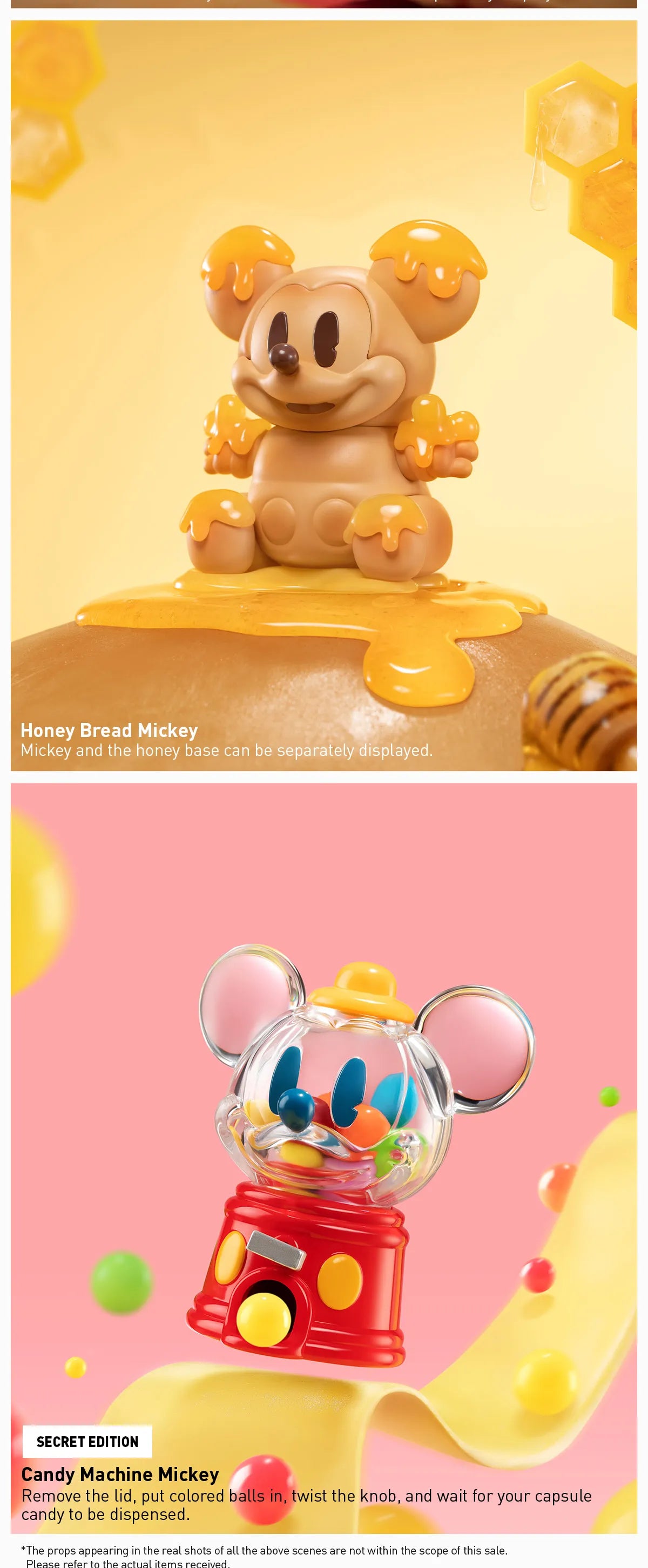 Disney Mickey Childhood of Boundless Imagination Series Figures, showcasing a toy mouse figure, part of a 12-design preorder collection.