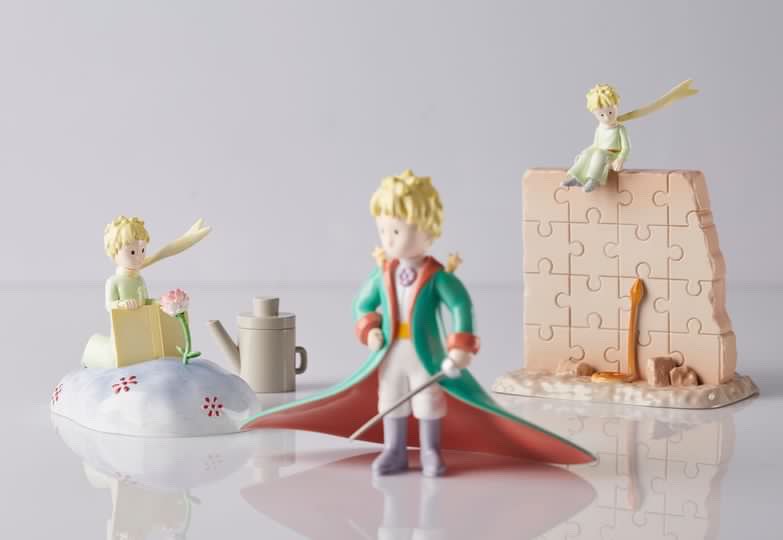 A group of toy figurines including Little Prince Blind Box Series 4 by Zu & Pi.