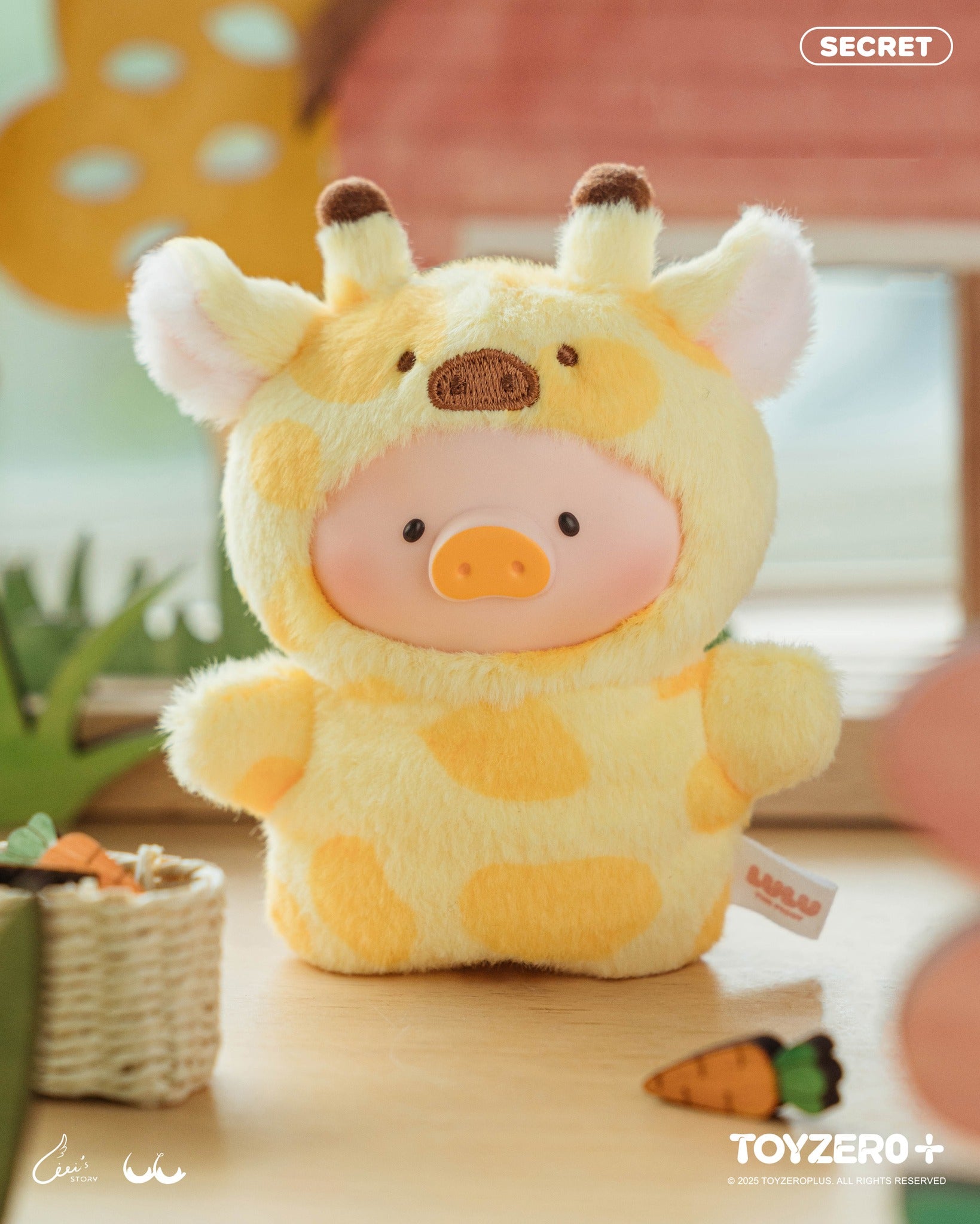 LuLu the Piggy - Puppet Show PVC Face Plush Keychain Blind Box featuring adorable animal guests, randomly selected, perfect for blind box collectors from Strangecat Toys.