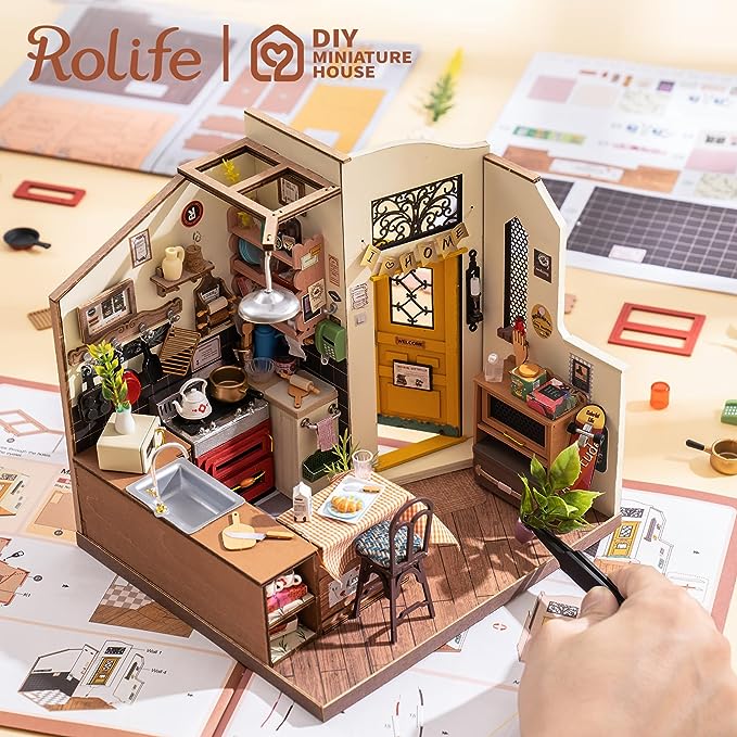 Diy Miniature House Kit Cozy Kitchen
