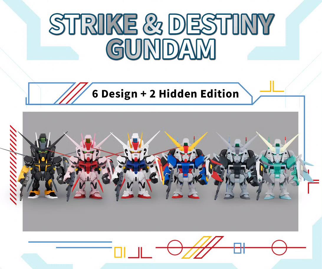 BANDAI QMSV MINI STRIKE & DESTINY GUNDAM SERIES BLIND BOX