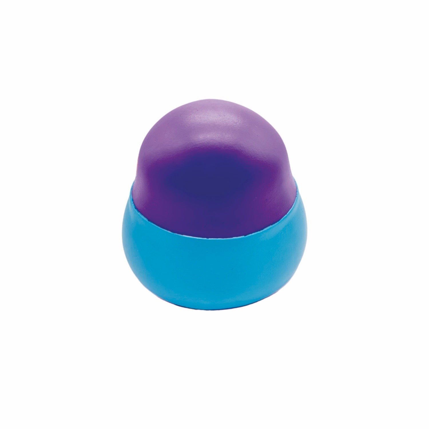A blind box art toy: Arlo's Playdate - Arlo Blonk by Prime. Acrylic paint on canvas, featuring a purple and blue rubber ball.
