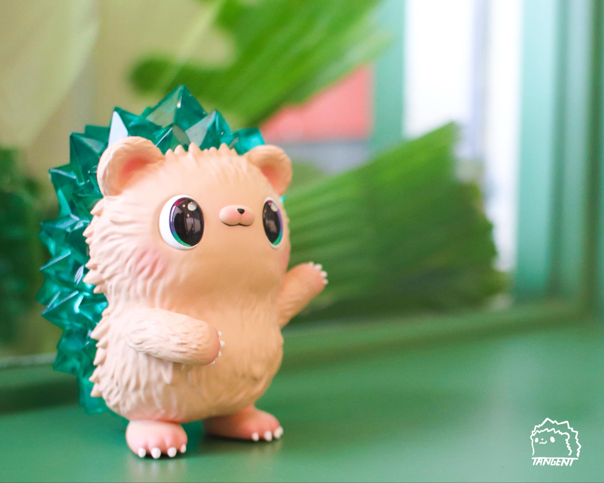Fluffy Hogkey by Tangent Toy, a limited edition 8cm resin animal figure, perfect for collectors of unique, indoor baby toys.