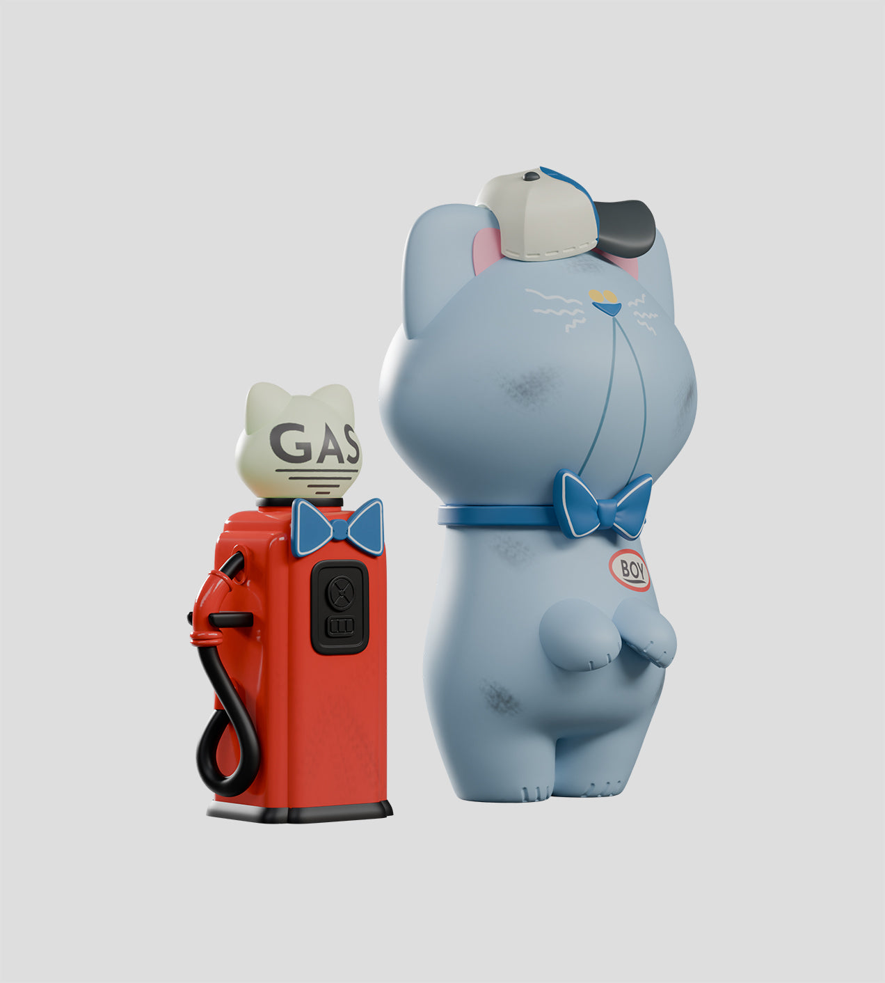 Business Boy Blind Box featuring detailed PVC figures in various careers, each with unique accessories. Part of a collectible art toy series by Strangecat Toys.
