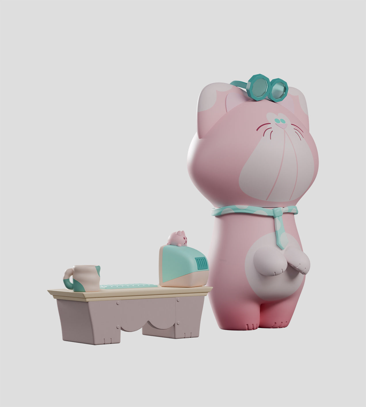 Business Boy Blind Box featuring detailed PVC figures, each representing a unique profession, with multiple accessories included.