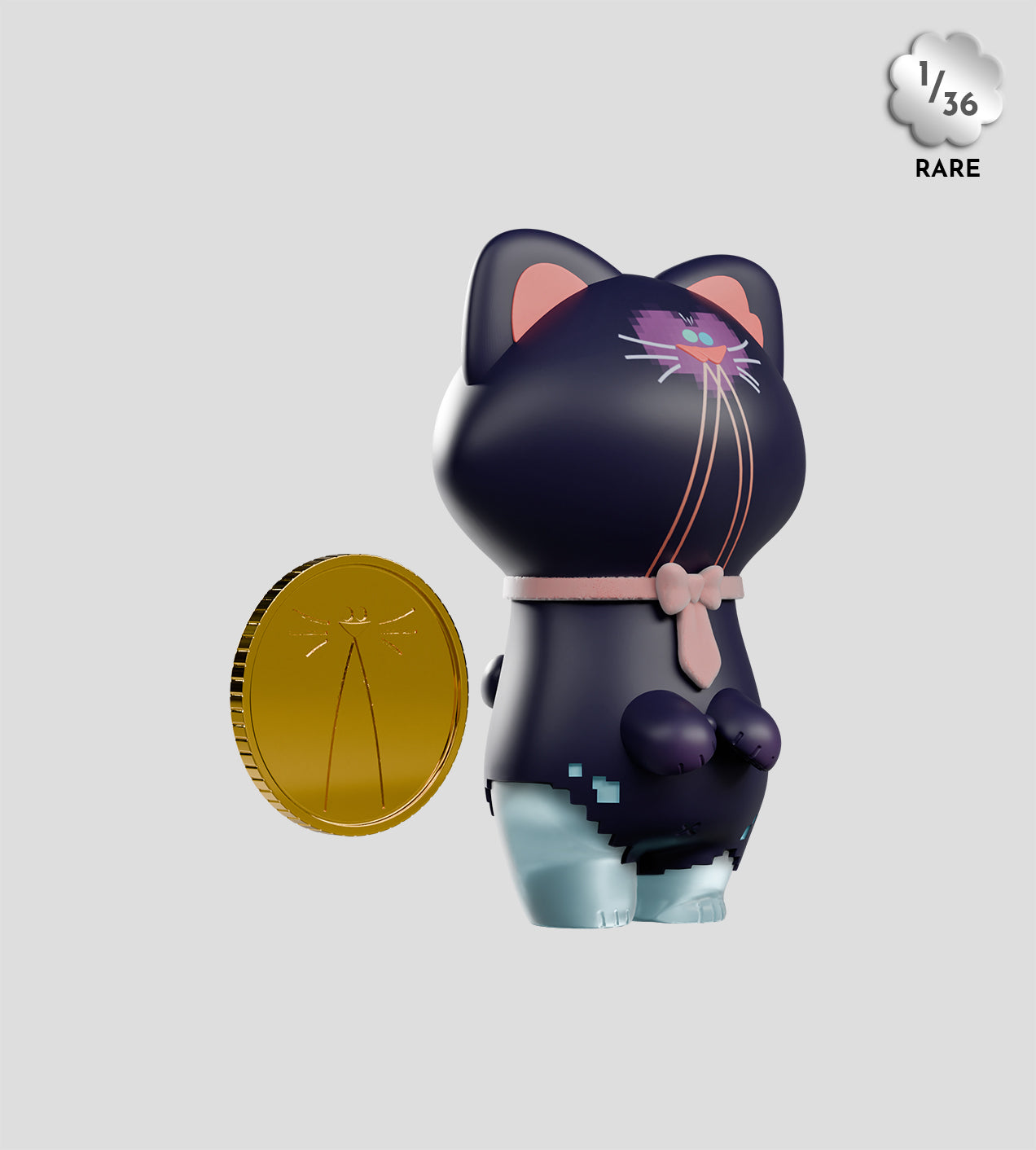 Business Boy Blind Box featuring three figures: boxing gloves, cat coin, toy cat with coin. Each figure represents a unique career path with accessories.