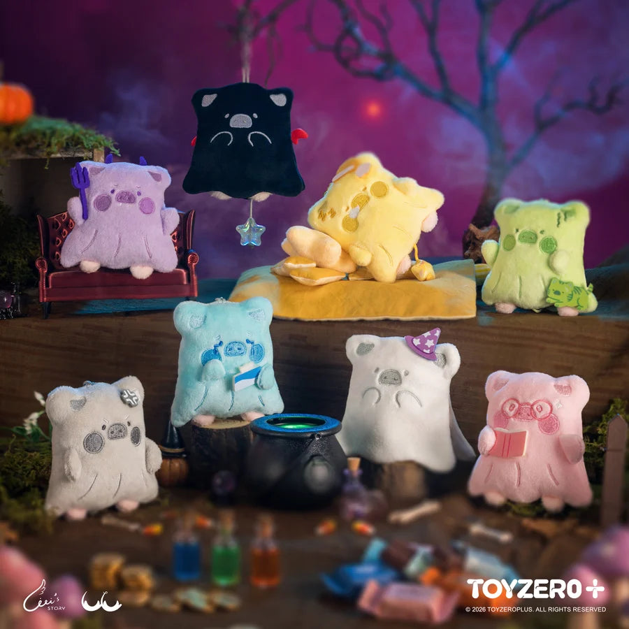 LuLu the Piggy Horror Story Series - Moody Boo Plush Keychain Blind Box
