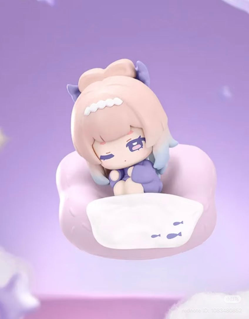 Genshin Impact Cloud Pillow Reverie Series Chibi Fridge Magnet Blind Box