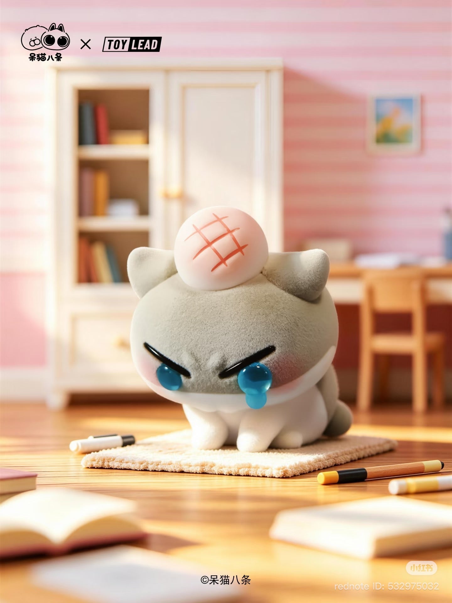 Daimao Eight Classic Memes Flocked Figure Blind Box
