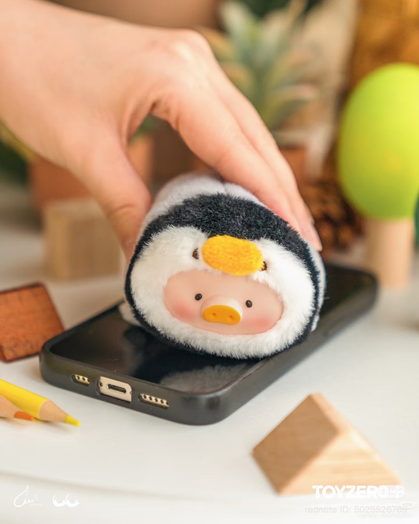LuLu the Piggy Animal Party Vol. 2 - Stick together PVC Face Plush Keychain Blind Box