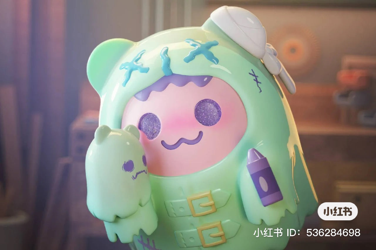 Toy figure from ShinWoo BADDY BEAR TOWN Blind Box Series with various designs, including secret ones.