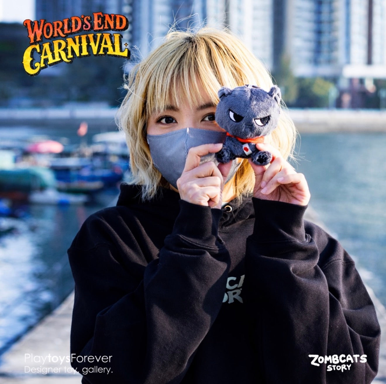 Zombcats Story - Sumi - Plush Keychain