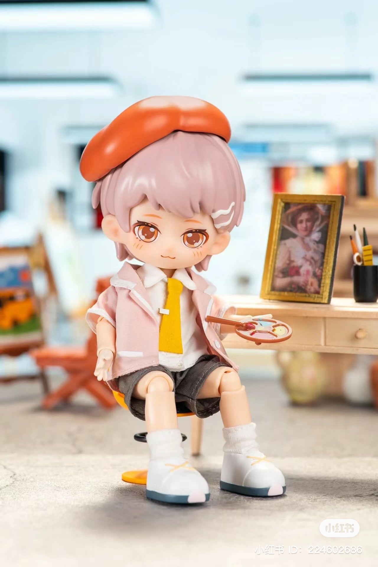 PEETSOON School Life BJD Blind Box Series: Toy doll on chair, table, and more in this blind box collection.