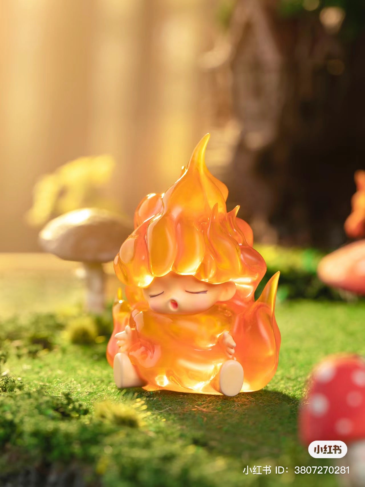 YUMO Natural Journey Blind Box Series toy with long hair on grass, part of a 12-design collection with rare variants.