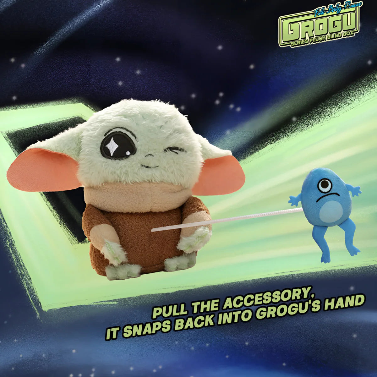 Grogu Chubby Planet Series Plush Keychain Blind Box