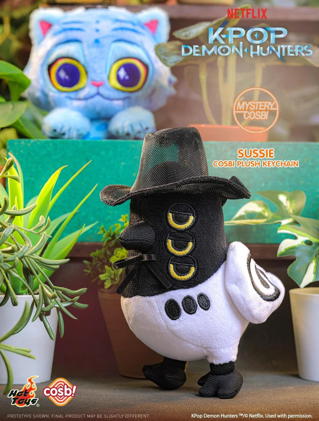 KPop Demon Hunters Derpy Tiger Plush Charm Blind Box