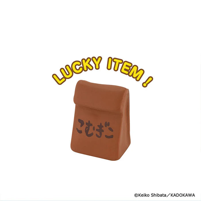 Bread Thief Figure Collection 3rd Edition Gacha Series: Small bag with こむぎこ (wheat flour), captioned LUCKY ITEM! indicating a random gacha toy.