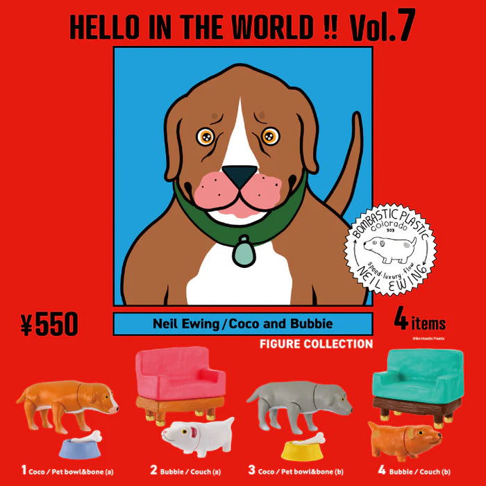 HELLO IN THE WORLD !! Vol.7 Neil Ewing/Coco and Bubbie Figure Collection Gacha Series