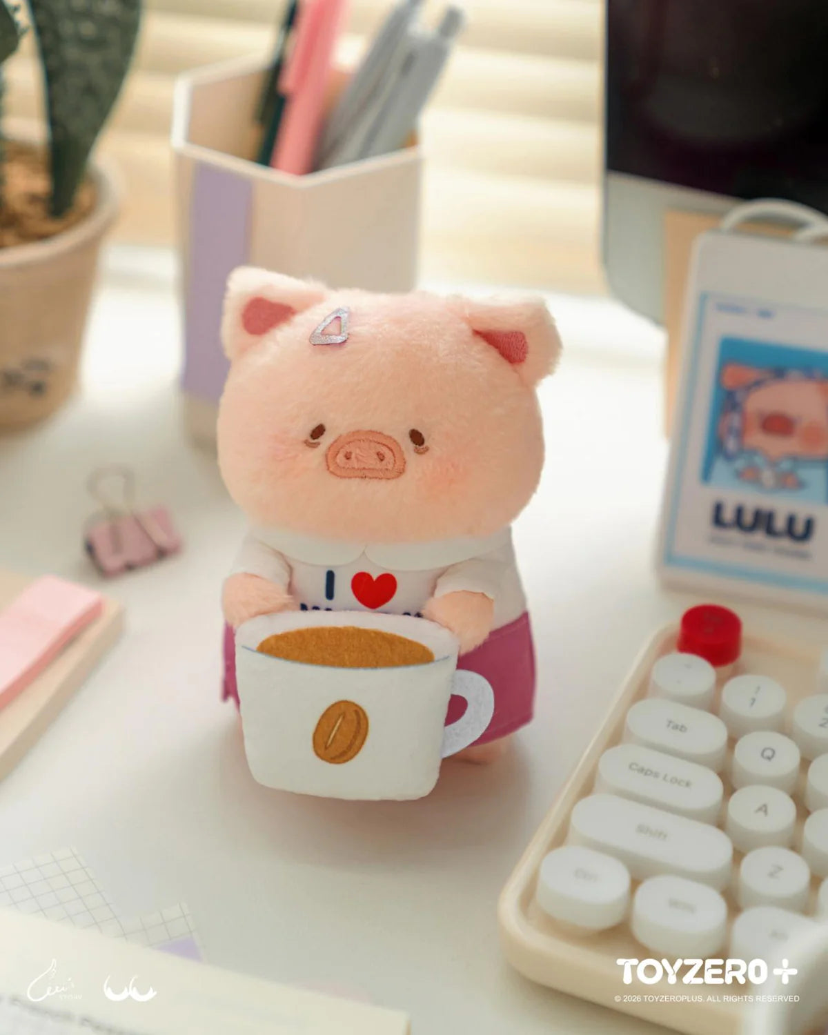 LuLu the Piggy - Office - My Workplace Partners Monitor Plush Keychain Blind Box Series