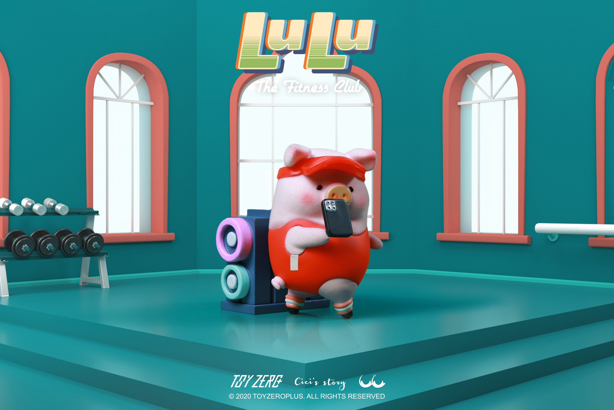 LULU the piggy - The Fitness Club Series Blind Box Set by Cici’s Story